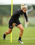 27 August 2019; Diane Caldwell during Republic of Ireland WNT training session at Johnstown Estate in Enfield, Co Meath. Photo by Eóin Noonan/Sportsfile
