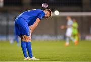 27 August 2019; Rob Slevin of Waterford United reacts at the final whistle following his side's defeat during the SSE Airtricity League Premier Division match between Shamrock Rovers and Waterford at Tallaght Stadium in Dublin. Photo by Seb Daly/Sportsfile