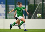 29 August 2019; Emily Whelan of Republic of Ireland in action against Claudia Wenger of Austria during the Women's U19 International Friendly match between Republic of Ireland and Austria at Home Farm FC in Dublin. Photo by Matt Browne/Sportsfile