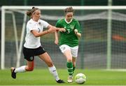 29 August 2019; Kelsey Munroe of Republic of Ireland in action against Anna Bereuter of Austria during the Women's U19 International Friendly match between Republic of Ireland and Austria at Home Farm FC in Dublin. Photo by Matt Browne/Sportsfile