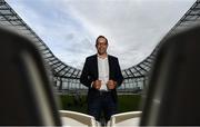 30 August 2019; Former Republic of Ireland International goalkeeper David Forde during a media event at the Aviva Stadium in Dublin. David Forde will be honored at Aviva Stadium at Ireland v Switzerland on Thursday, September 5. Secure your seat via www.fai.ie/tickets. Photo by Harry Murphy/Sportsfile