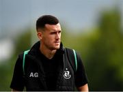 30 August 2019; Aaron Greene of Shamrock Rovers arrives prior to the SSE Airtricity League Premier Division match between Shamrock Rovers and Bohemians at Tallaght Stadium in Dublin. Photo by Seb Daly/Sportsfile