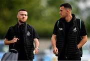 30 August 2019; Aaron Greene, right, and Jack Byrne of Shamrock Rovers arrive prior to their SSE Airtricity League Premier Division match against Bohemians at Tallaght Stadium in Dublin. Photo by Seb Daly/Sportsfile