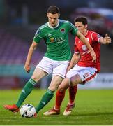 30 August 2019; Garry Buckley of Cork City in action against Daryl Fordyce of Sligo Rovers during the SSE Airtricity League Premier Division match between Cork City and Sligo Rovers at Turners Cross in Cork. Photo by Eóin Noonan/Sportsfile