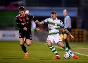30 August 2019; Sean Kavanagh of Shamrock Rovers and Daniel Grant of Bohemians during the SSE Airtricity League Premier Division match between Shamrock Rovers and Bohemians at Tallaght Stadium in Dublin. Photo by Stephen McCarthy/Sportsfile