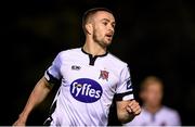 30 August 2019; Michael Duffy of Dundalk celebrates after scoring his side's third goal during the SSE Airtricity League Premier Division match between UCD and Dundalk at The UCD Bowl in Belfield, Dublin. Photo by Ben McShane/Sportsfile