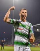 30 August 2019; Sean Kavanagh of Shamrock Rovers celebrates following his side's victory during the SSE Airtricity League Premier Division match between Shamrock Rovers and Bohemians at Tallaght Stadium in Dublin. Photo by Seb Daly/Sportsfile