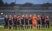 30 August 2019; Bohemians players prior to the SSE Airtricity League Premier Division match between Shamrock Rovers and Bohemians at Tallaght Stadium in Dublin. Photo by Seb Daly/Sportsfile