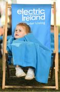 31 August 2019; Caoimhe Maher, aged 4, from Stradbally, Co. Laois, in attendance at the Electric Ireland Throwback Stage during day two of Electric Picnic 2019 at Stradbally in Laois. Electric Ireland’s Throwback Stage Nostalgic Cinema is open at Electric Picnic. As well as hosting amazing nostalgic musical acts, Electric Ireland’s Throwback Stage has your weekend matinee sorted; showing an amazing line up of retro movies during the day. This year, Electric Ireland’s Throwback Stage hosts a line-up of legends including headliners Bonnie Tyler, N-Trance, Mr. Motivator and Lords of Strut. One of the most popular stages at the festival, Electric Ireland’s Throwback Stage has previously played host to pop legends B*witched, Johnny Logan, Heather Small, 5ive, S Club Party, Ace of Base, 2 Unlimited, The Vengaboys and Bananarama – to name a few. Share in the nostalgia of the Electric Ireland Throwback Stage, visit: www.twitter.com/ElectricIreland, www.facebook.com/ElectricIreland, www.instagram.com/ElectricIreland.  #ThrowbackThrowdown. Photo by Sam Barnes/Sportsfile