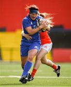 31 August 2019; Lindsay Peat of Leinster is tackled by Nicole Cronin of Munster during the Women’s Interprovincial Championship match between Munster and Leinster at Irish Independent Park in Cork. Photo by Ramsey Cardy/Sportsfile