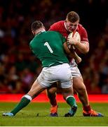 31 August 2019; Rhys Carre of Wales is tackled by Dave Kilcoyne of Ireland during the Under Armour Summer Series 2019 match between Wales and Ireland at the Principality Stadium in Cardiff, Wales. Photo by David Fitzgerald/Sportsfile