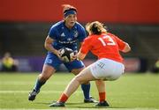 31 August 2019; Lindsay Peat of Leinster in action against Ciara Scanlan of Munster during the Women’s Interprovincial Championship match between Munster and Leinster at Irish Independent Park in Cork. Photo by Ramsey Cardy/Sportsfile