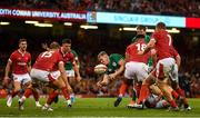 31 August 2019; Chris Farrell of Ireland knocks the ball forward just short of the try-line during the Under Armour Summer Series 2019 match between Wales and Ireland at the Principality Stadium in Cardiff, Wales. Photo by David Fitzgerald/Sportsfile