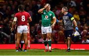 31 August 2019; Will Addison of Ireland leaves the pitch for a HIA during the Under Armour Summer Series 2019 match between Wales and Ireland at the Principality Stadium in Cardiff, Wales. Photo by David Fitzgerald/Sportsfile