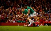 31 August 2019; Garry Ringrose of Ireland collects the ball on his way to scoring a try which was subsequently disallowed during the Under Armour Summer Series 2019 match between Wales and Ireland at the Principality Stadium in Cardiff, Wales. Photo by David Fitzgerald/Sportsfile