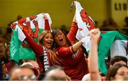 31 August 2019; Wales supporters celebrate a try during the Under Armour Summer Series 2019 match between Wales and Ireland at the Principality Stadium in Cardiff, Wales. Photo by David Fitzgerald/Sportsfile