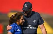 31 August 2019; Leinster head coach Ben Armstrong and captain Sene Naoupu following the Women’s Interprovincial Championship match between Munster and Leinster at Irish Independent Park in Cork. Photo by Ramsey Cardy/Sportsfile
