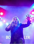 31 August 2019; Bonnie Tyler performs at the Electric Ireland Throwback Stage during day two of Electric Picnic 2019 at Stradbally in Laois. It’s a Total Eclipse (of the Heart) at Electric Ireland’s Throwback Stage. Bonnie Tyler made her triumphant return to the Electric Ireland Throwback Stage. Back by popular demand, the queen of power ballads, electrified the audience with an unforgettable set. The Throwback Stage is in full flow with headliners N-Trance set to close the stage tomorrow night. One of the most popular stages at the festival, Electric Ireland’s Throwback Stage has previously played host to pop legends B*witched, Johnny Logan, Heather Small, 5ive, S Club Party, Ace of Base, 2 Unlimited, The Vengaboys and Bananarama – to name a few. Share in the nostalgia of the Electric Ireland Throwback Stage, visit: www.twitter.com/ElectricIreland, www.facebook.com/ElectricIreland, www.instagram.com/ElectricIreland.  #ThrowbackThrowdown. Photo by Sam Barnes/Sportsfile