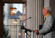 31 August 2019; Author Iain Maclean speaking during the Liffey Descent Book Launch at City Hall in Dublin. Photo by Seb Daly/Sportsfile