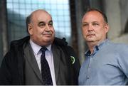 30 August 2019; Shamrock Rovers Chairman Jonathan Roche and Michael Hayes of the FAI's Competitions Department, left, during the SSE Airtricity League Premier Division match between Shamrock Rovers and Bohemians at Tallaght Stadium in Dublin. Photo by Stephen McCarthy/Sportsfile
