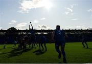 31 August 2019; Leinster and Scarlets players contest a line-out during the The Celtic Cup Round 2 match between Leinster A and Scarlets A at Energia Park in Donnybrook, Dublin. Photo by Harry Murphy/Sportsfile