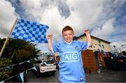 1 September 2019; Dublin supporter Alfie Whyte, age 9, from Clonliffe Road Co Dublin, prior to the GAA Football All-Ireland Senior Championship Final match between Dublin and Kerry at Croke Park in Dublin. Photo by David Fitzgerald/Sportsfile