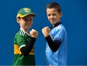 1 September 2019; 9 year old twins Cian and Michael Fitzgerald from Blanchardstown before the GAA Football All-Ireland Senior Championship Final match between Dublin and Kerry at Croke Park in Dublin. Photo by Ramsey Cardy/Sportsfile