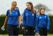 1 September 2019; Wilton United players walk the pitch ahead of the FAI Women’s Intermediate Cup Final match between Wilton United and TEK United at St Kevin’s FC, Newhill Park in Two Mile Borris, Tipperary. Photo by Michael P Ryan/Sportsfile