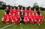 1 September 2019; TEK United team prior to the FAI Women’s Intermediate Cup Final match between Wilton United and TEK United at St Kevin’s FC, Newhill Park in Two Mile Borris, Tipperary. Photo by Michael P Ryan/Sportsfile