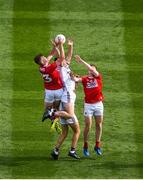 1 September 2019; Michael O'Neill of Cork in action against Kyle O’Neill of Galway during the Electric Ireland GAA Football All-Ireland Minor Championship Final match between Cork and Galway at Croke Park in Dublin. Photo by Daire Brennan/Sportsfile