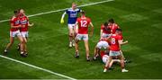 1 September 2019; Cork players celebrate after the Electric Ireland GAA Football All-Ireland Minor Championship Final match between Cork and Galway at Croke Park in Dublin. Photo by Daire Brennan/Sportsfile