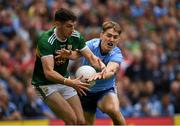 1 September 2019; Paul Geaney of Kerry in action against Michael Fitzsimons of Dublin during the GAA Football All-Ireland Senior Championship Final match between Dublin and Kerry at Croke Park in Dublin. Photo by Ramsey Cardy/Sportsfile