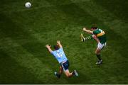 1 September 2019; David Moran of Kerry in action against Brian Howard of Dublin during the GAA Football All-Ireland Senior Championship Final match between Dublin and Kerry at Croke Park in Dublin. Photo by Stephen McCarthy/Sportsfile