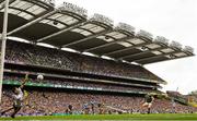 1 September 2019; Dublin goalkeeper Stephen Cluxton saves a penalty from Paul Geaney of Kerry during the GAA Football All-Ireland Senior Championship Final match between Dublin and Kerry at Croke Park in Dublin. Photo by Ramsey Cardy/Sportsfile