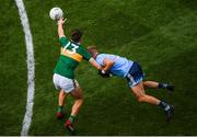 1 September 2019; David Clifford of Kerry is fouled by Jonny Cooper of Dublin, resulting in a red card, during the GAA Football All-Ireland Senior Championship Final match between Dublin and Kerry at Croke Park in Dublin. Photo by Stephen McCarthy/Sportsfile