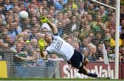 1 September 2019; Stephen Cluxton of Dublin saves a penalty during the GAA Football All-Ireland Senior Championship Final match between Dublin and Kerry at Croke Park in Dublin. Photo by Ramsey Cardy/Sportsfile