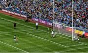 1 September 2019; Paul Geaney of Kerry has his penalty saved by Stephen Cluxton of Dublin during the GAA Football All-Ireland Senior Championship Final match between Dublin and Kerry at Croke Park in Dublin. Photo by Daire Brennan/Sportsfile