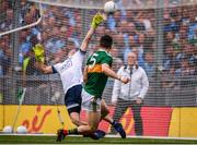 1 September 2019; Paul Murphy of Kerry has a shot on goal which is subsequently saved by Dublin goalkeeper Stephen Cluxton during the GAA Football All-Ireland Senior Championship Final match between Dublin and Kerry at Croke Park in Dublin. Photo by Stephen McCarthy/Sportsfile