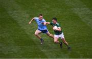 1 September 2019; Jack Sherwood  of Kerry in action against Con O'Callaghan of Dublin during the GAA Football All-Ireland Senior Championship Final match between Dublin and Kerry at Croke Park in Dublin. Photo by Daire Brennan/Sportsfile