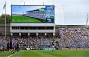 1 September 2019; Hawkeye gives the verdict on a late chance by Cormac Costello of Dublin during the GAA Football All-Ireland Senior Championship Final match between Dublin and Kerry at Croke Park in Dublin. Photo by Brendan Moran/Sportsfile