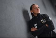 2 September 2019; Captain Katie McCabe poses for a portrait ahead of a Republic of Ireland Women's press conference at the FAI National Training Centre in Abbotstown, Dublin. Photo by Ramsey Cardy/Sportsfile
