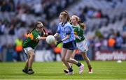 1 September 2019; Match action during the INTO Cumann na mBunscol GAA Respect Exhibition Go Games at the GAA Football All-Ireland Senior Championship Final match between Dublin and Kerry at Croke Park in Dublin. Photo by Harry Murphy/Sportsfile