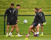 2 September 2019; Jeff Hendrick, right, and Callum O'Dowda, left, during a Republic of Ireland training session at the FAI National Training Centre in Abbotstown, Dublin. Photo by Seb Daly/Sportsfile