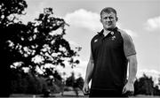 27 August 2019; (EDITOR'S NOTE: Image has been converted to black & white) John Ryan poses for a portrait following an Ireland Rugby press conference at Carton House in Maynooth, Kildare. Photo by David Fitzgerald/Sportsfile