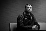 1 November 2018; (EDITOR'S NOTE: Image has been converted to black & white) Tadhg Beirne poses for a portrait after an Ireland rugby press conference at the Hyatt Regency in Chicago, USA. Photo by Brendan Moran/Sportsfile