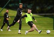 2 September 2019; Jack Byrne, right, and Callum Robinson during a Republic of Ireland training session at the FAI National Training Centre in Abbotstown, Dublin. Photo by Stephen McCarthy/Sportsfile