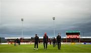 2 September 2019; Dundalk players walk the pitch prior to the SSE Airtricity League Premier Division match between Sligo Rovers and Dundalk at The Showgrounds in Sligo. Photo by Eóin Noonan/Sportsfile