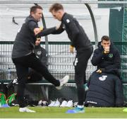 2 September 2019; Seamus Coleman during a Republic of Ireland training session at the FAI National Training Centre in Abbotstown, Dublin. Photo by Stephen McCarthy/Sportsfile
