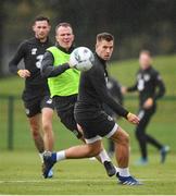 2 September 2019; Glenn Whelan, centre, and James Collins during a Republic of Ireland training session at the FAI National Training Centre in Abbotstown, Dublin. Photo by Stephen McCarthy/Sportsfile