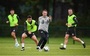 2 September 2019; Republic of Ireland assistant coach Robbie Keane and Josh Cullen during a Republic of Ireland training session at the FAI National Training Centre in Abbotstown, Dublin. Photo by Stephen McCarthy/Sportsfile